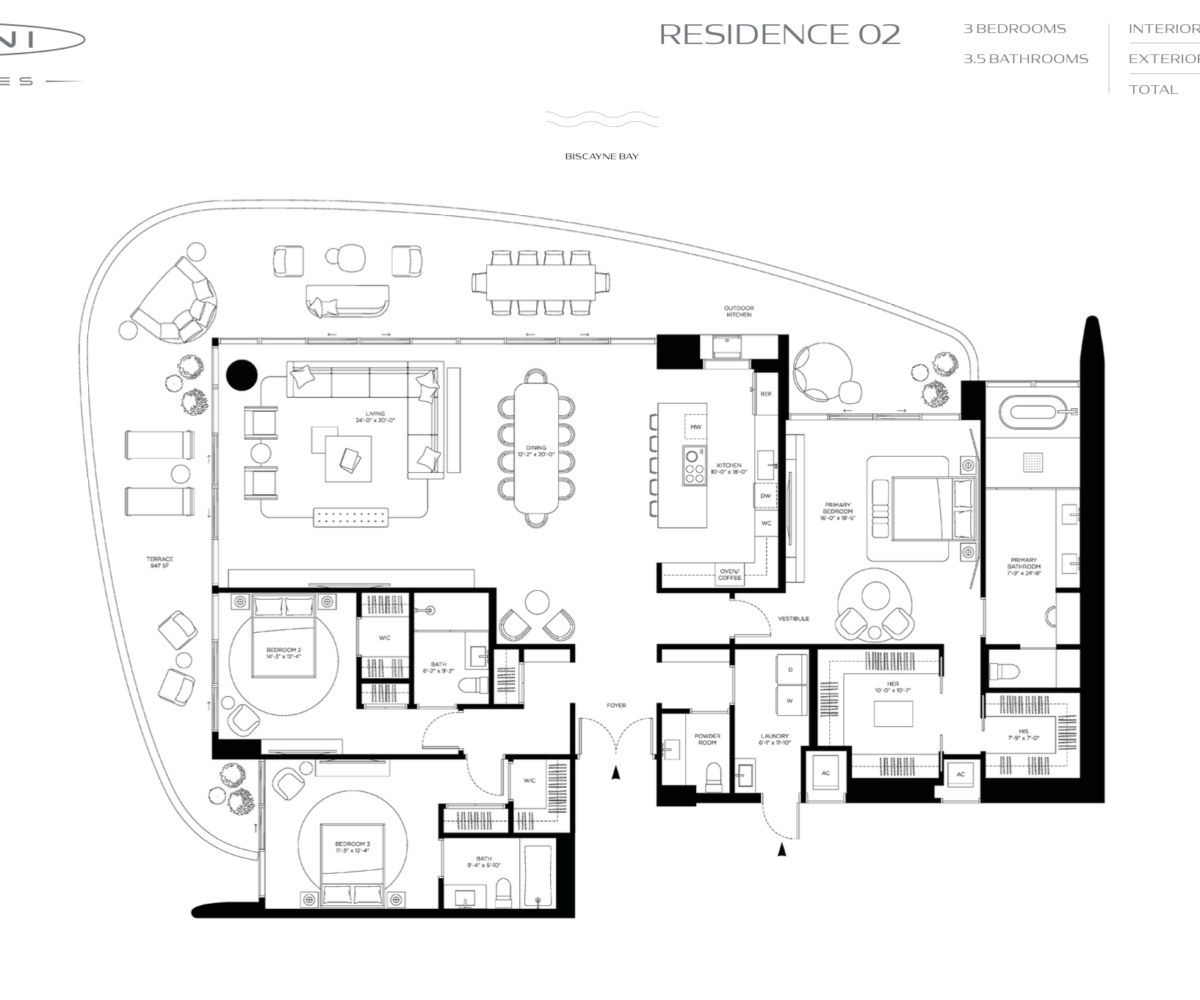 Pagani North Bay Village Floorplans