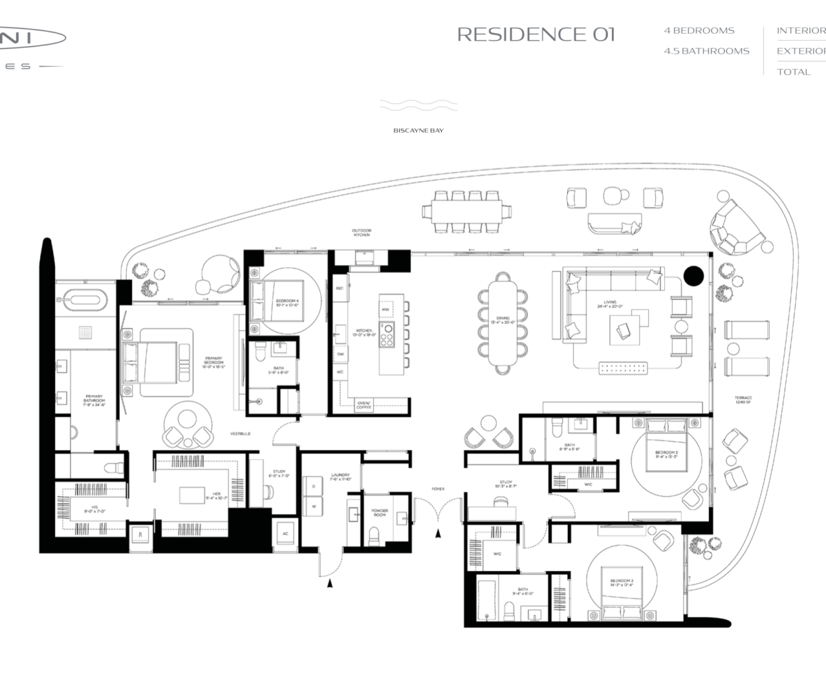 Pagani North Bay Village Floorplans