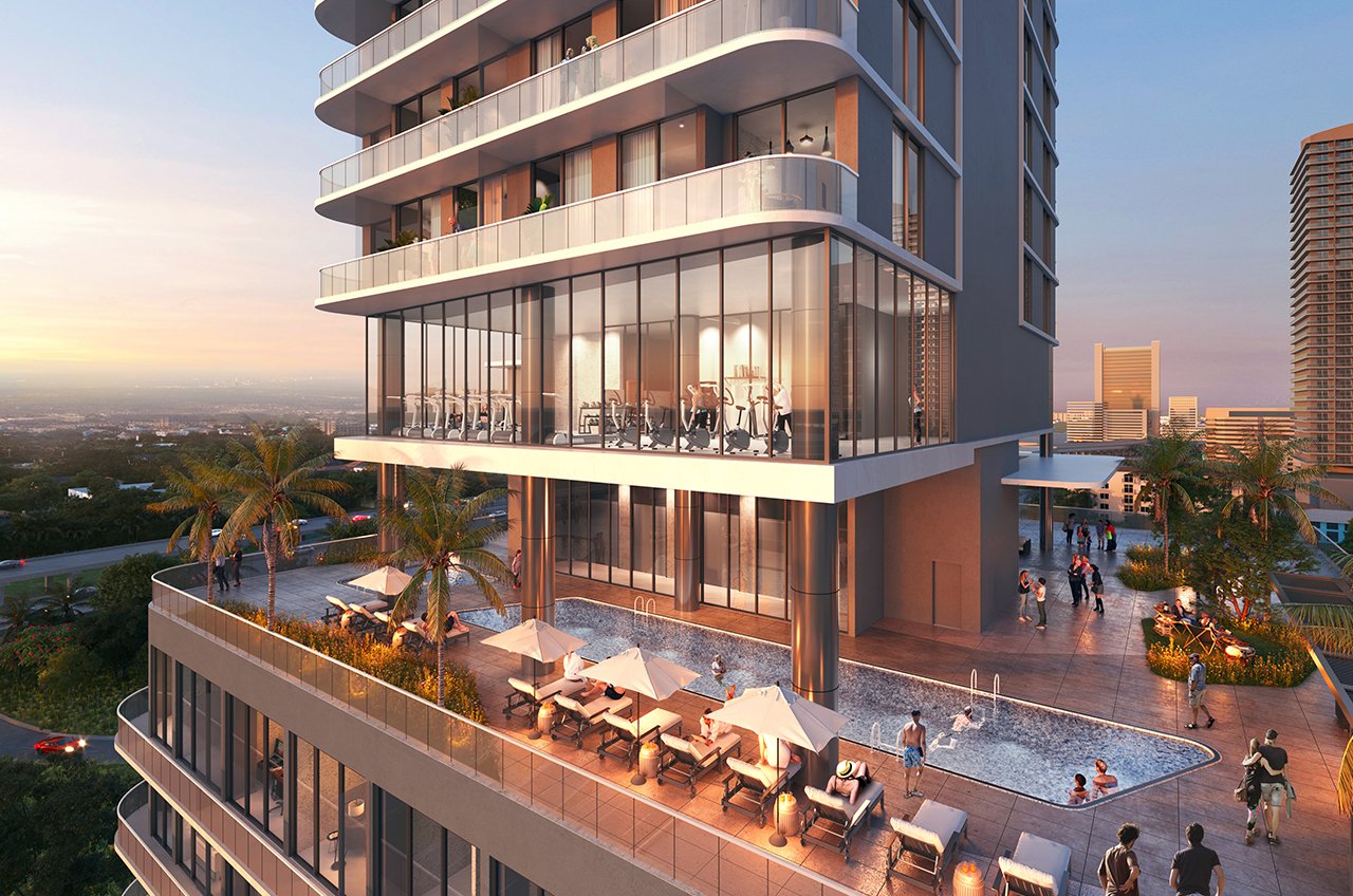Smart Brickell, condominio en Miami diseñado para la flexibilidad y la rentabilidad, permitiendo rentas cortas a través de plataformas como Airbnb.