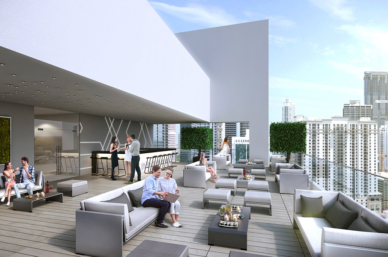 Smart Brickell, condominio en Miami diseñado para la flexibilidad y la rentabilidad, permitiendo rentas cortas a través de plataformas como Airbnb.