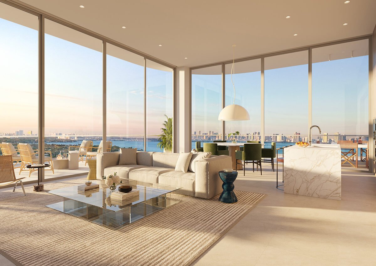 72 Carlyle Miami Beach Residencias es un proyecto de lujo en la playa de Miami, con terrazas privadas, techos altos y vistas impresionantes.
