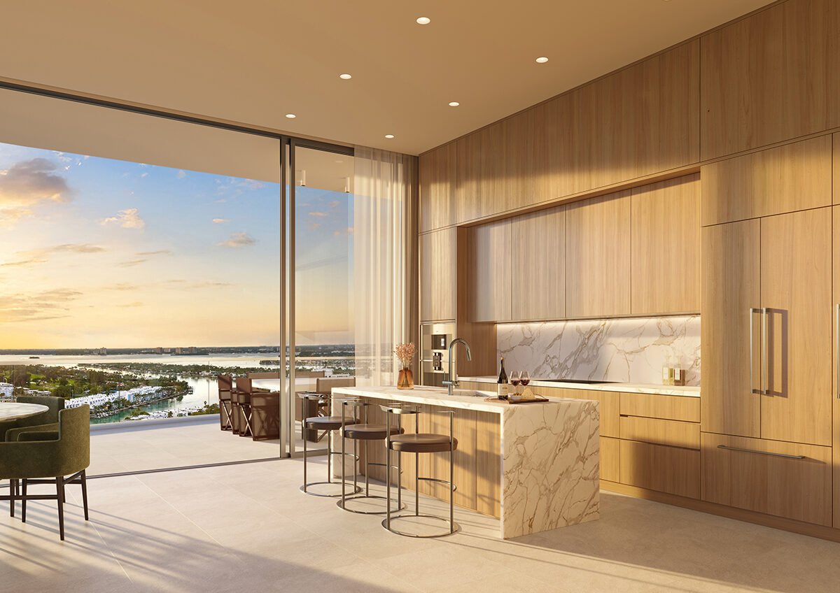 72 Carlyle Miami Beach Residencias es un proyecto de lujo en la playa de Miami, con terrazas privadas, techos altos y vistas impresionantes.