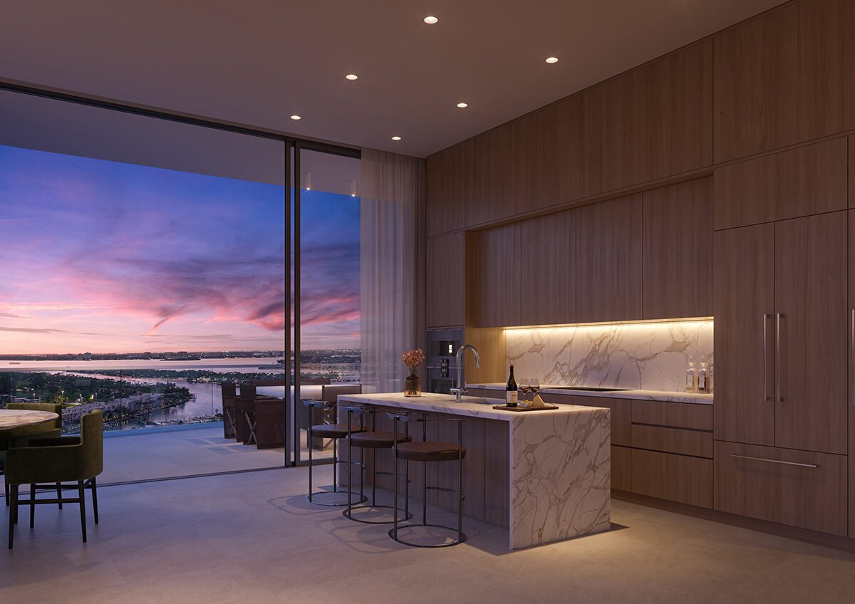 72 Carlyle Miami Beach Residencias es un proyecto de lujo en la playa de Miami, con terrazas privadas, techos altos y vistas impresionantes.